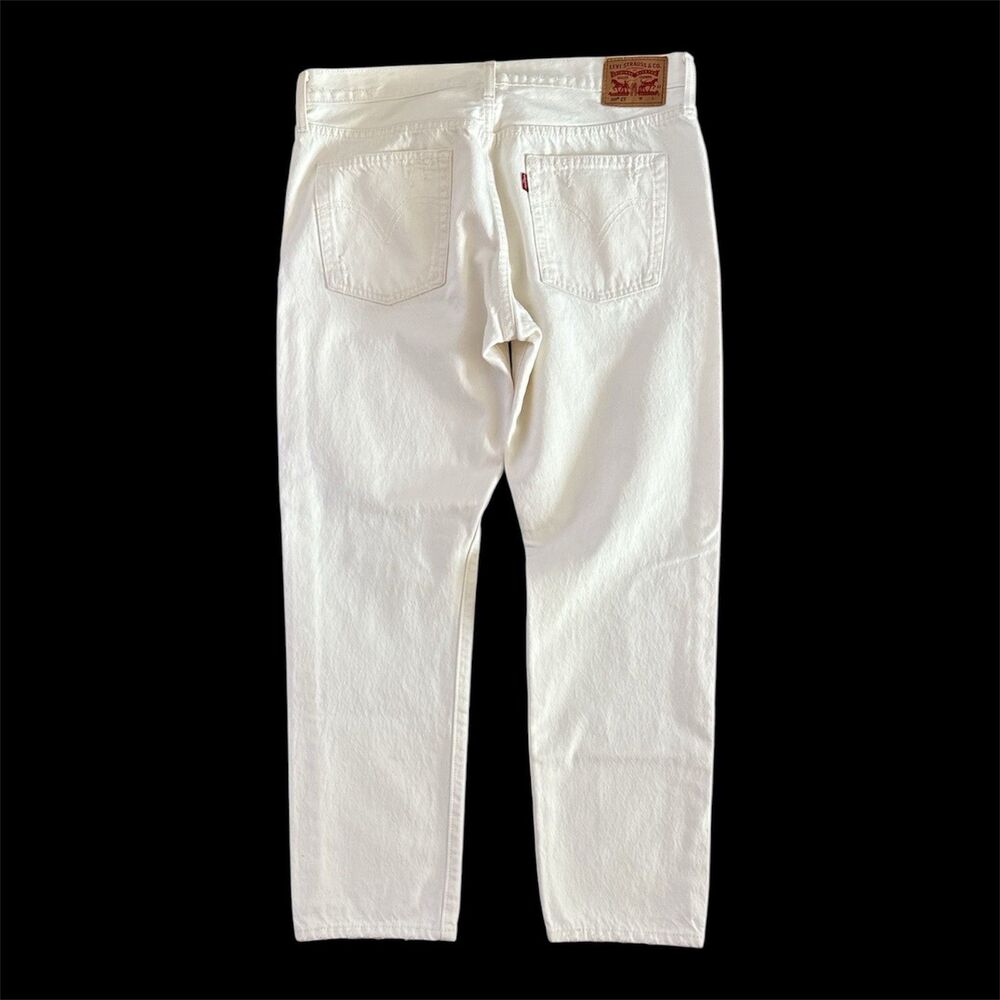 Levi's 501 Jeans Mens Size‎ 30x32 501 CT Customized Tapered Distressed White - Picture 11 of 12
